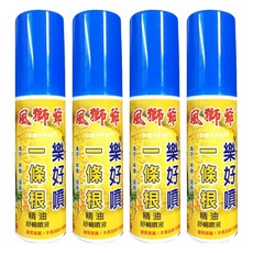風獅爺 金門一條根樂好噴舒緩噴劑 涼感, 4瓶, 1入