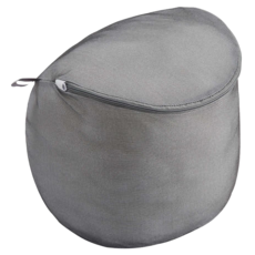 小閨祕 竹炭抗菌洗衣袋 直徑35cm, 圓型 灰色, 1個