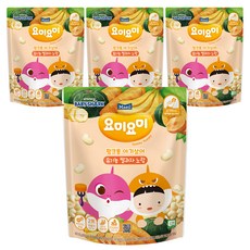 요미요미 유기농 쌀과자, 노랑 × 8개, 25g, 4개