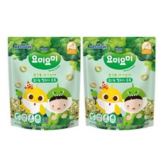 요미요미 유기농 쌀과자, 초록, 25g, 2개