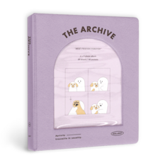 ICONIC Archive 自拍相簿 四格照片寫真相冊, 20張, 03 薰衣草紫