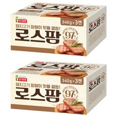 롯데햄 로스팜 97%, 340g, 6개