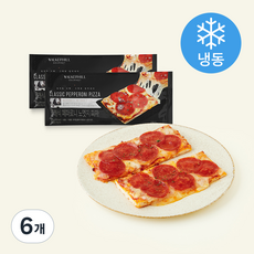 워커힐 클래식 페퍼로니 노엣지 피자 (냉동), 90g, 6개, 1개입