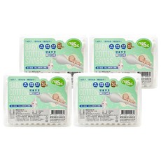 nac nac 嬰童安全棉花棒, 60支, 4盒