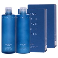 BORNTREE 男士海洋純淨保濕化妝水 300ml + 乳液 300ml 套組, 2套