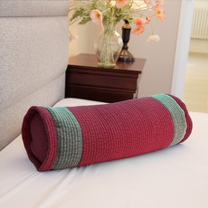 Sarang Yegam 壓紋圓形枕套, 豆沙紅, 1入