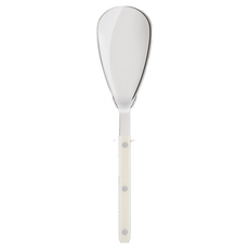 SABRE PARIS Bistrot復古酒館鈕扣系列飯匙淺湯杓 亮面款, 1個, Ivory