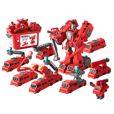 Kijello 磁吸變形金剛合體玩具, 1個, 消防車