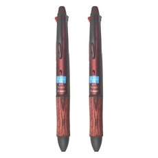 PILOT 百樂 木質4+1多功能鋼珠筆, 酒紅, 2支