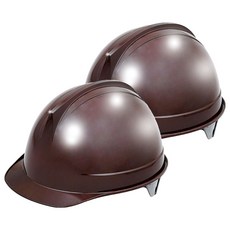 DONGMYUNG 建築工地 工地 頭部保護 頭盔型 透明面罩 安全帽 DMS-D-3002(AM-831), 2個, 棕色