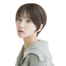 GabalNara 女用全頂假髮 層次剪裁 M, 巧克力棕, 1個