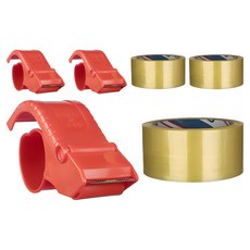 Daebak Tape 透明封箱膠帶 50m + 切割器, 3套