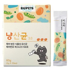 바이오펫츠 고양이 영양제, 30회분, 장건강/유산균, 1박스