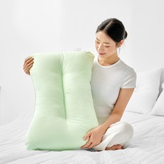 아임리빙 빨아쓰는 고밀도 워싱 베개, 그린, 1개