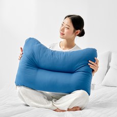 아임리빙 빨아쓰는 고밀도 워싱 베개, 네이비, 1개