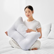 아임리빙 빨아쓰는 고밀도 워싱 베개, 라이트그레이, 1개