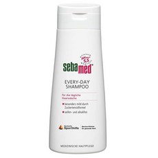 sebamed 施巴 EVERY DAY SHAMPOO 清潔溫和洗髮乳 中性配方 植物基底活性成分 深入清潔 無皂無鹼 溫和不刺激, 200ml, 1瓶