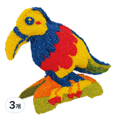 컬러룬 새 만들기 큰부리새 클레이, 혼합, 40g, 3개