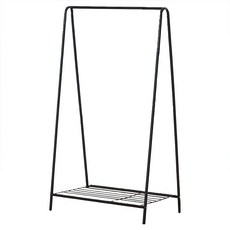 Tres Belle DIY組裝收納衣架 鋼材製作 穩固 帶層架 增加收納空間, 66*38*120cm, 黑色