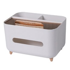 Ssong Kim 多用途收納整理面紙盒, 1個, 白色