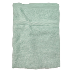 non-no 儂儂 最乾淨浴巾 棉紗, 68X136公分 100%純棉 台灣製造 超吸水 快乾, 綠色, 1條