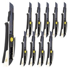 다다 WIDE BLADE 커터칼 대형 18mm, 혼합 색상, 10개