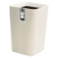 ASVEL 優雅分離式垃圾桶, 日本製造, 簡約風格, 時尚設計, 分離式內外桶, 可拆洗清潔, 6.6L, 白色, 202 x 202 x 318mm