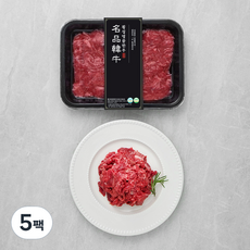 횡성한우 1+등급 불고기용 (냉장), 300g, 5팩
