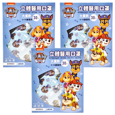 FAIR BABY 法兒貝 3D立體醫療防護口罩 好日子, 汪汪隊立大功, 30片, 3盒