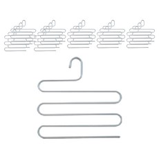 SM 韓國 A 型多用途 5 步褲衣架 白色_3 件, 白色, 18入