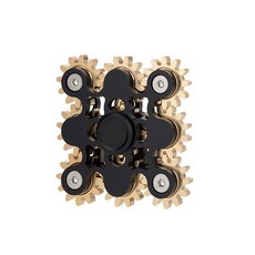 Donga PMS 方形金屬指尖陀螺 2 件裝, 黑色