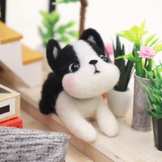 ARTJOY DIY 羊毛氈套組, 法國鬥牛犬, 1個