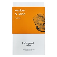 L'Original LONDON 洛瑞歐 經典系列 精品車用香氛補充裝 2包, 琥珀與玫瑰, 1組