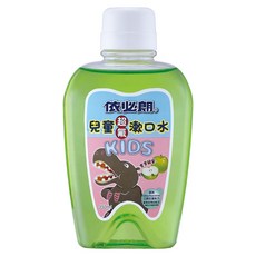 依必朗兒童漱口水 蘋果口味 抗菌成分Chlorhexidine 高單位含氟防蛀配方 350ml, 2瓶
