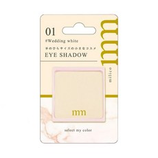 milico 炫彩眼影 2.4g, #01 婚禮白, 1個