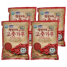 中國產辣椒粉 韓式料理適用, 1kg, 4個