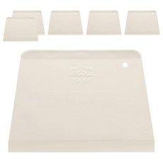 TRIARROW 三箭牌 彩色抗菌刮板/刮刀 137 x 100 x 5mm, 白色, 6個