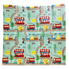 寶寶爬行墊 20mm厚 聚乙烯發泡材料 減緩衝擊墊, G (汽車 + 飛行鼠), 180 x 200cm