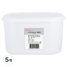 다인네 업소용 백밀폐통, 5개, 4.5L