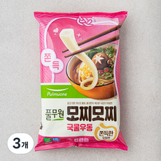 풀무원 모찌모찌 국물우동 2인분, 470g, 3개