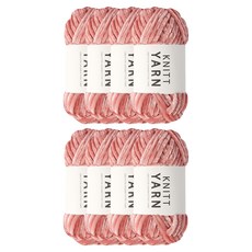 니뜨 허니 벨벳 뜨개실 100g, 8개, 6 핑크