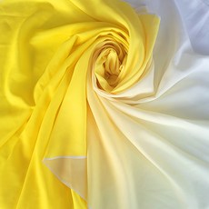 不易透視漸層加厚雪紡布料, 黃色