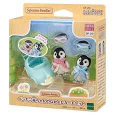 EPOCH Sylvanian Families 森林家族 企鵝雙胞胎嬰兒車子組 EP14971, 1個