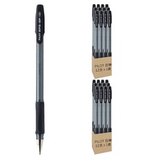 PILOT 百樂 舒寫筆 1.6mm BPS-GP-XB 12支, 黑色, 2盒