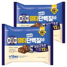 롯데웰푸드 이지프로틴 멀티 단백질바 미니, 213g, 2개