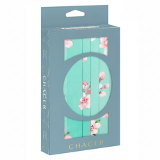 CHACER 佳和口罩 成人平面醫用口罩, 10片, 1盒, 湖水綠櫻花