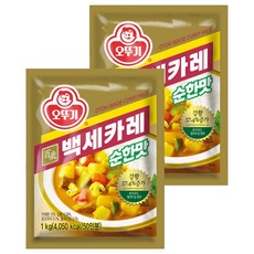 오뚜기 백세카레 과립형 순한맛, 1kg, 2개