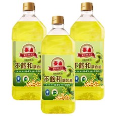 泰山 不飽和調和油, 耐高溫220℃, 全素, 1.5L, 3瓶