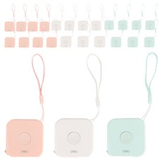 deLi 得力 攜帶型測量迷你捲尺 79652 隨機出貨, 200cm, 25個