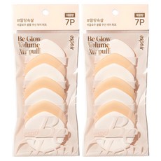 에스쁘아 비글로우 볼륨 쿠션 에어 퍼프 7p, 혼합색상, 2개